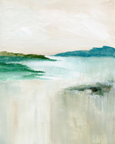 Misty Coastal Horizon