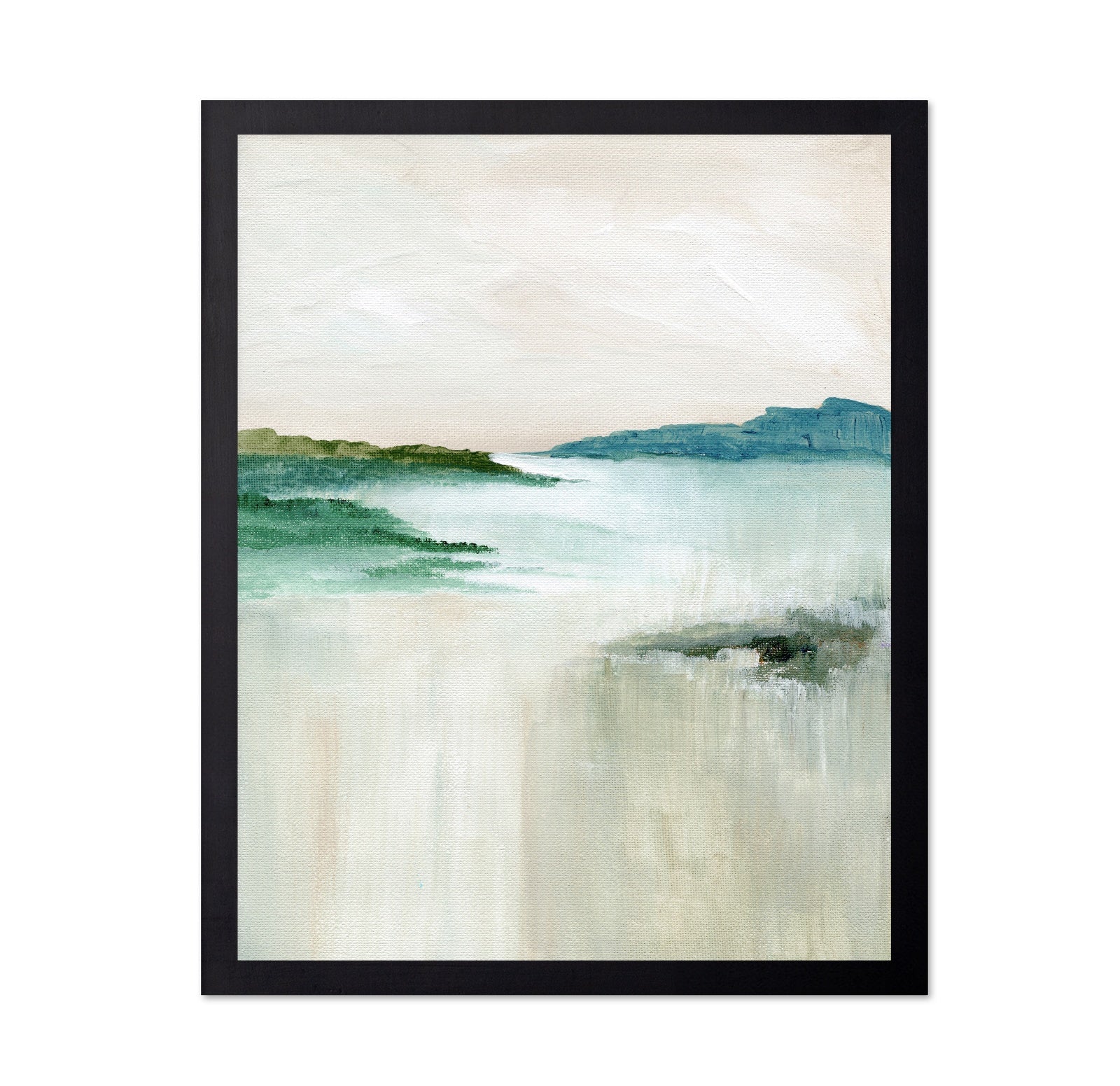 Misty Coastal Horizon