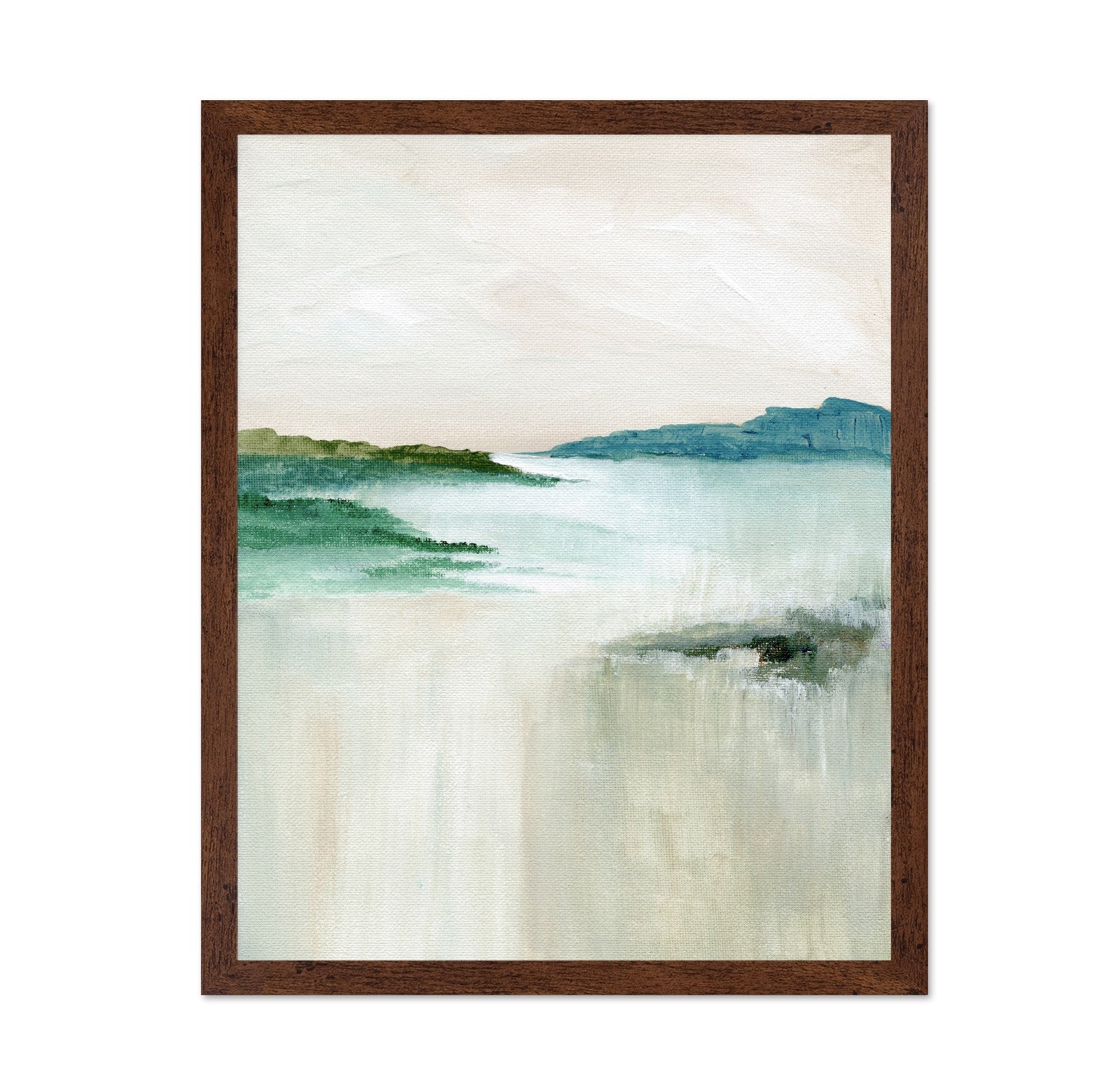 Misty Coastal Horizon