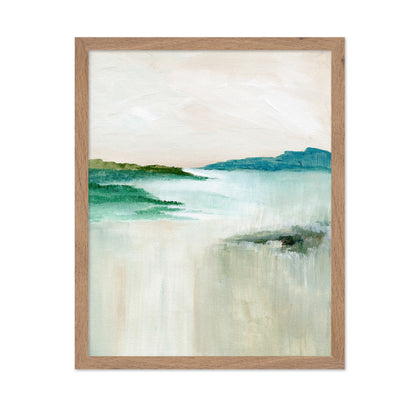 Misty Coastal Horizon