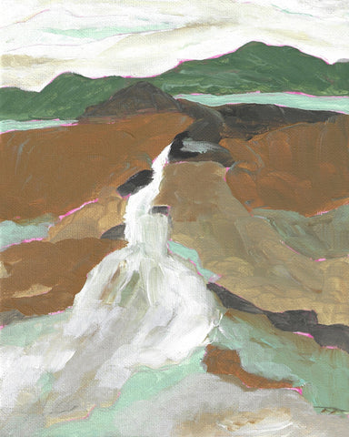 Abstract Waterfall Landscape