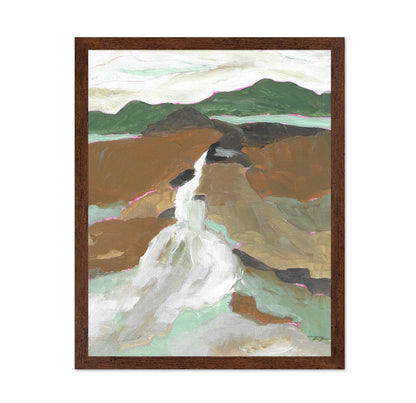 Abstract Waterfall Landscape