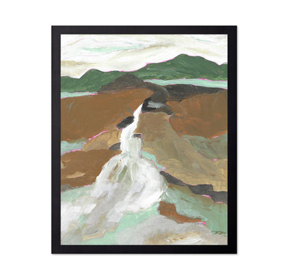 Abstract Waterfall Landscape