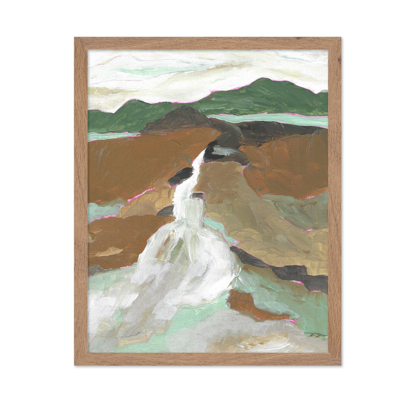 Abstract Waterfall Landscape