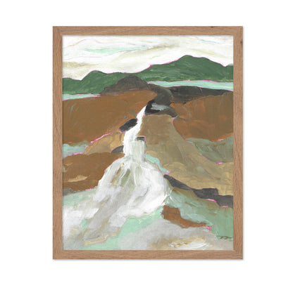 Abstract Waterfall Landscape