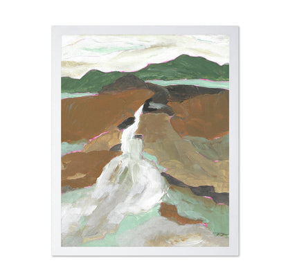 Abstract Waterfall Landscape