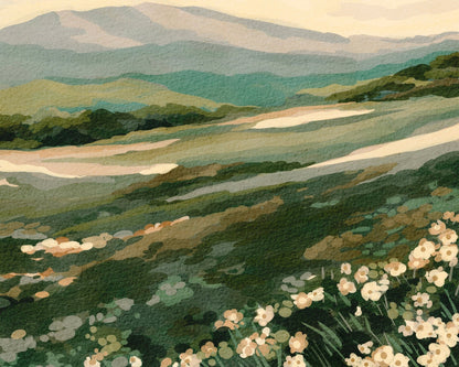 Misty Flower Hills