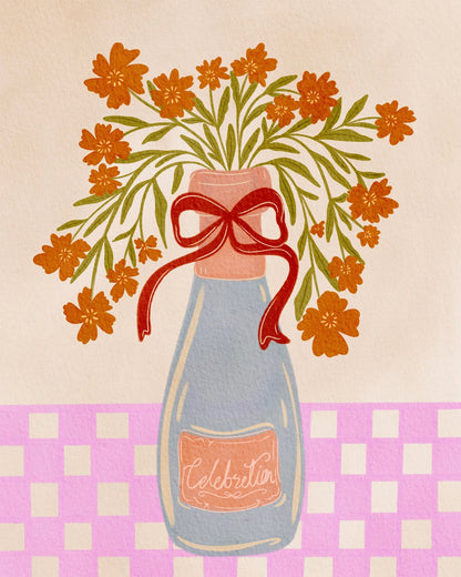 Cheerful Flower Vase