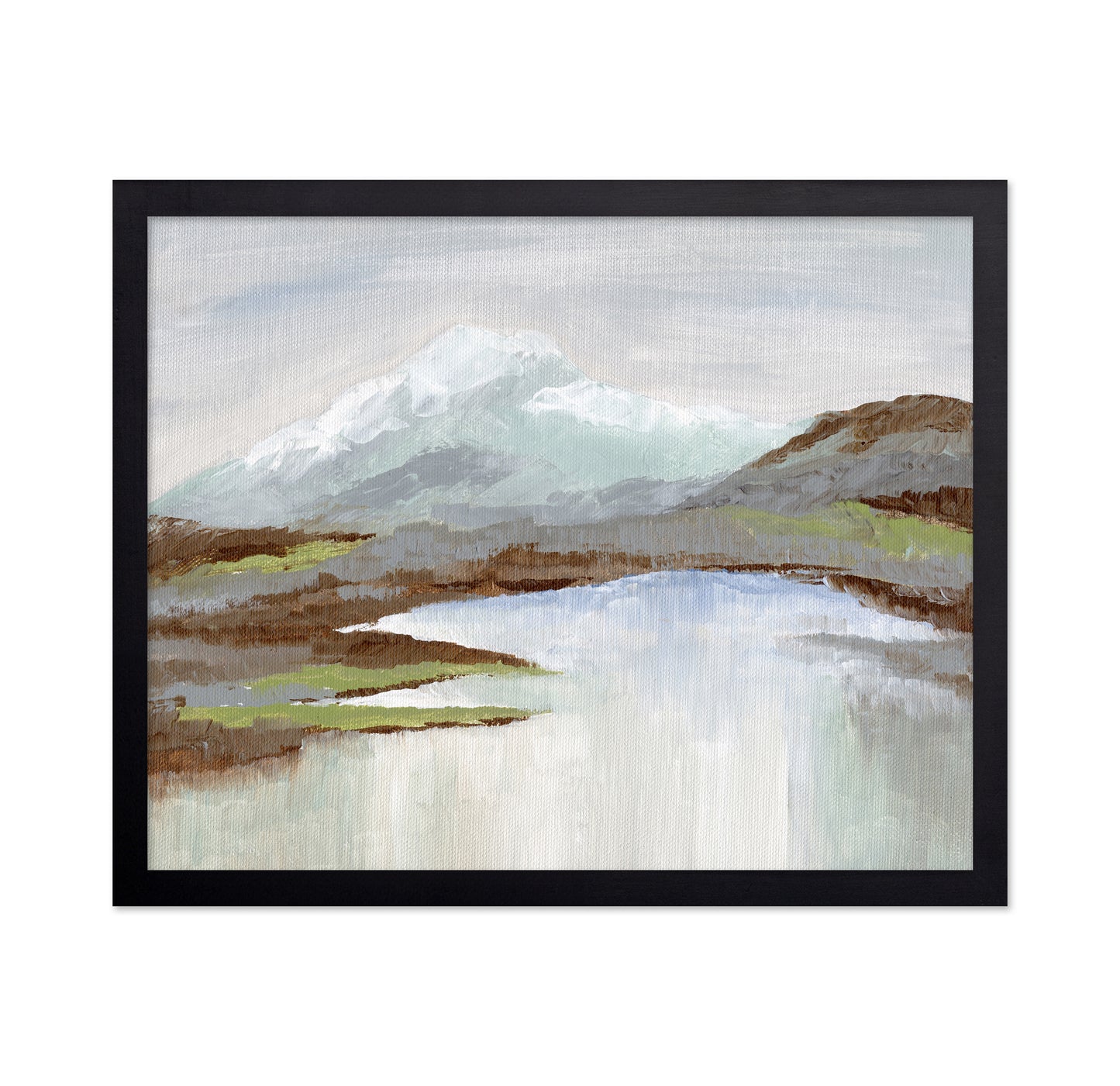 Snowy Alpine Lake