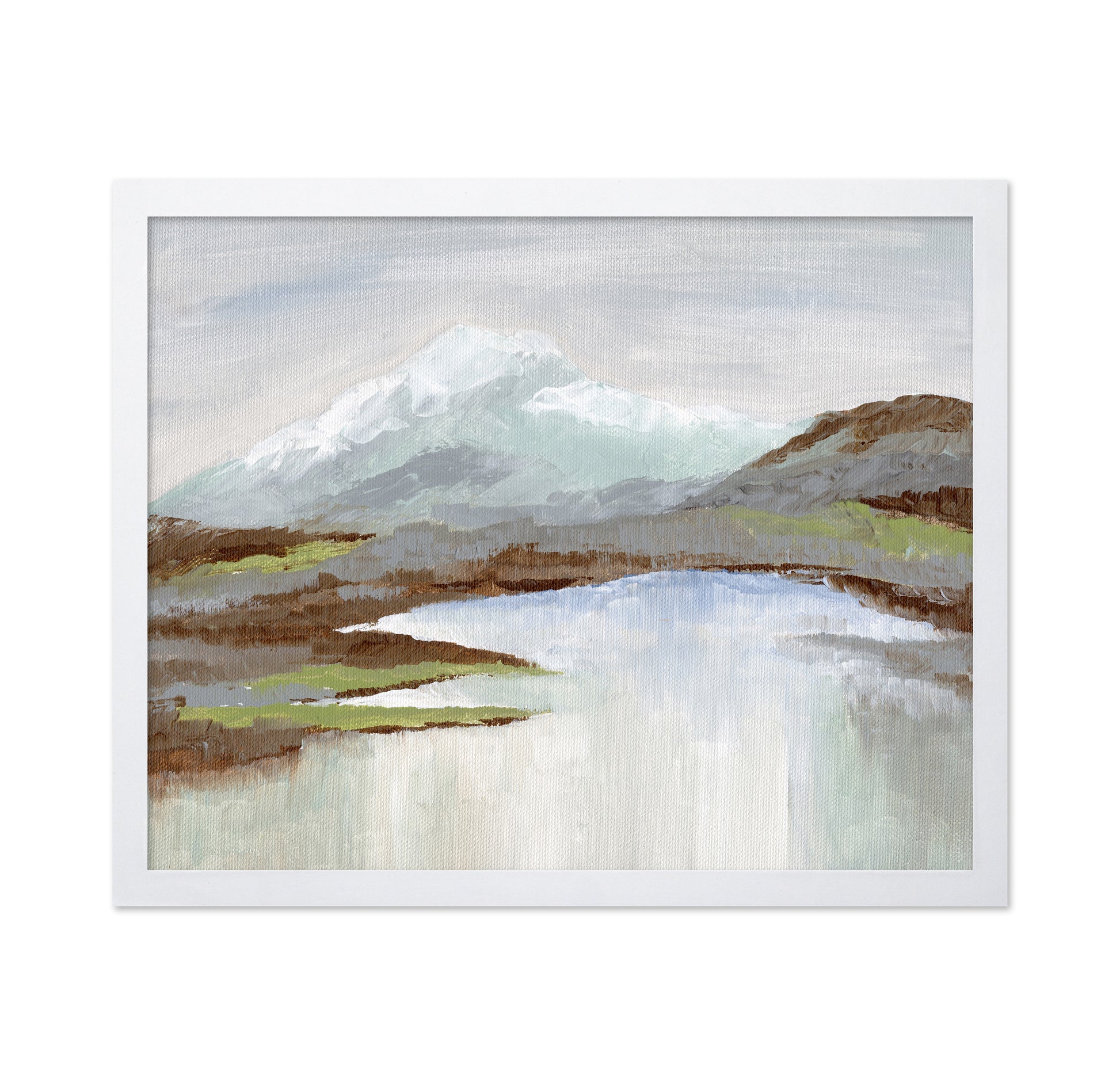 Snowy Alpine Lake