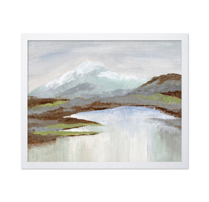 Snowy Alpine Lake