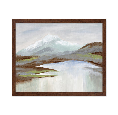 Snowy Alpine Lake