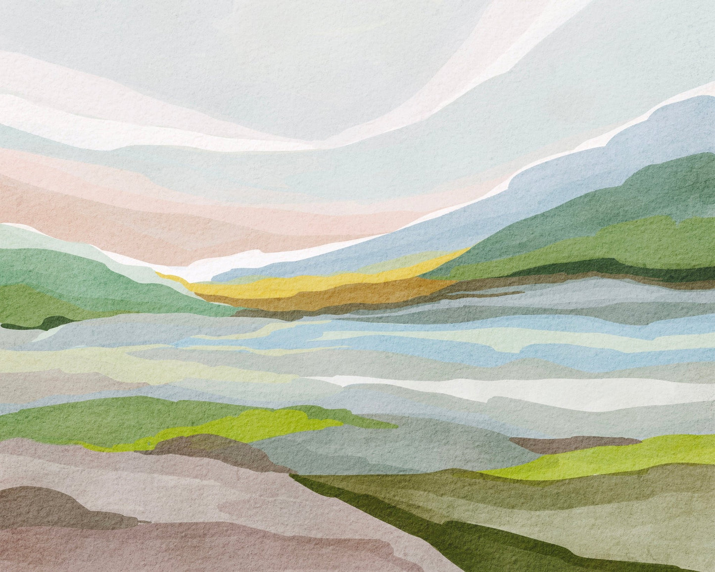 Layered Mountain Horizon