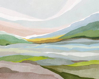 Layered Mountain Horizon