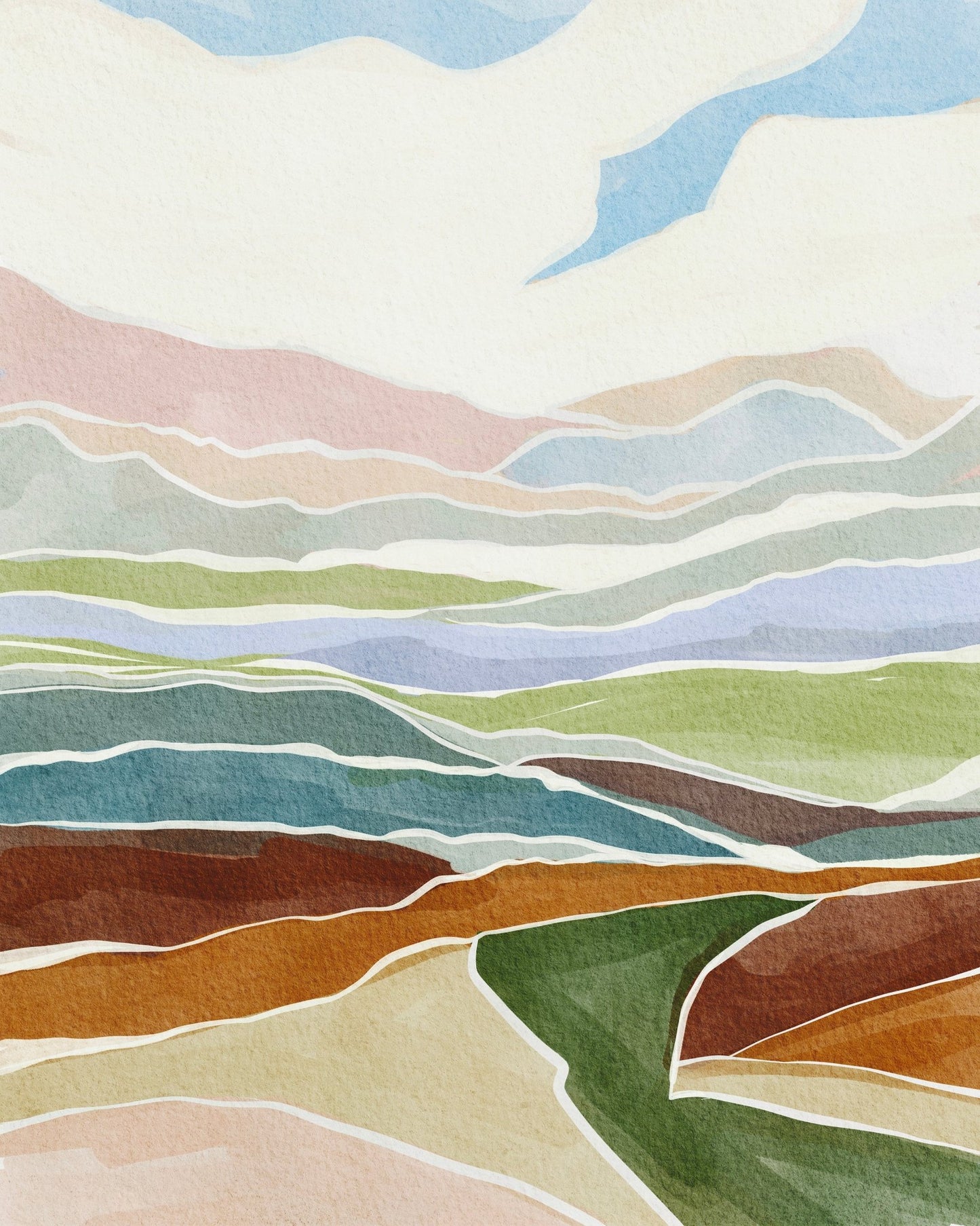 Pastel Valley Layers