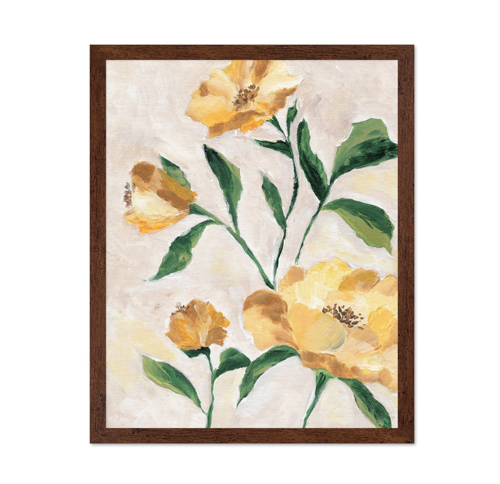 Golden Camellia Blooms