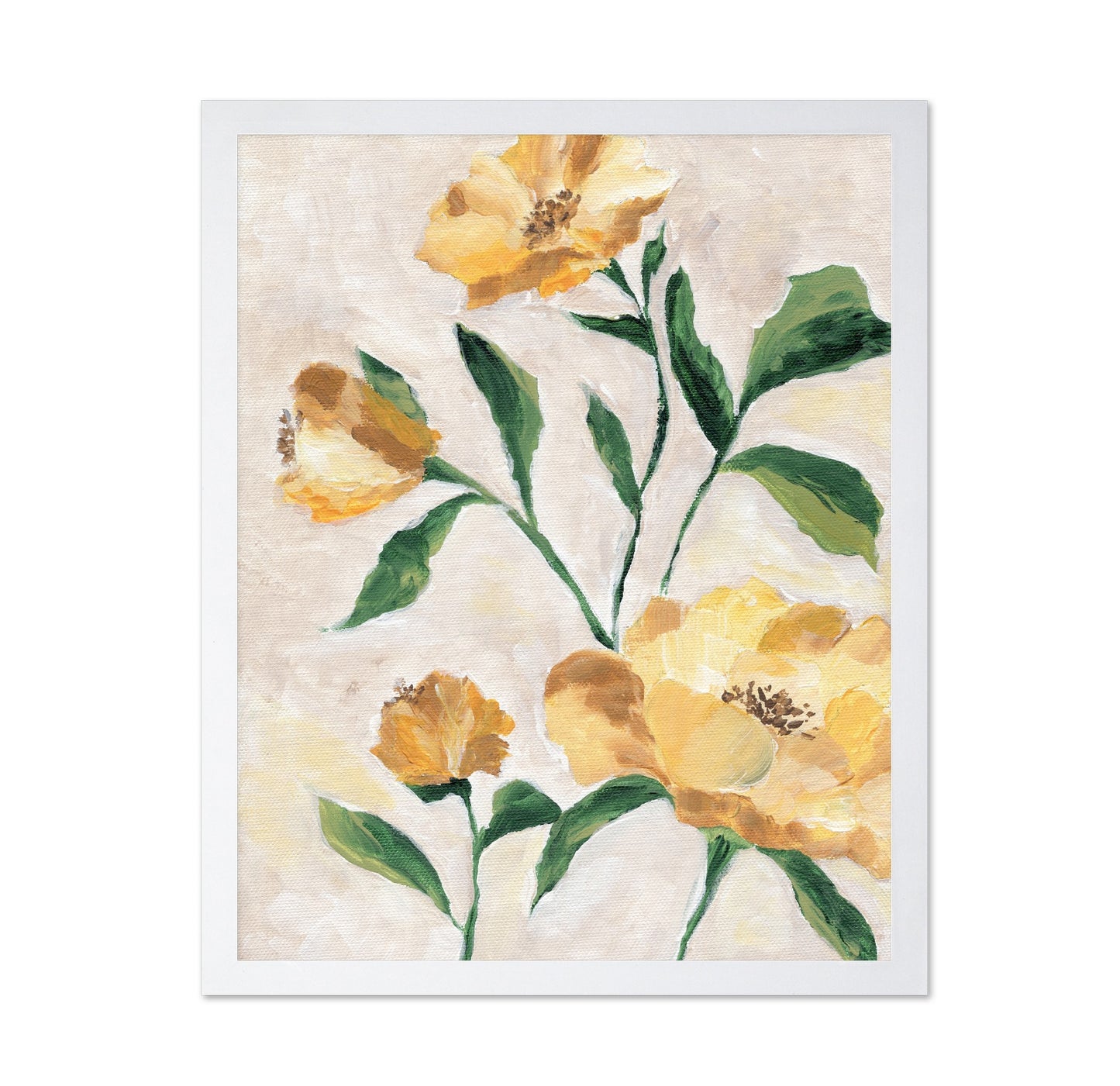Golden Camellia Blooms