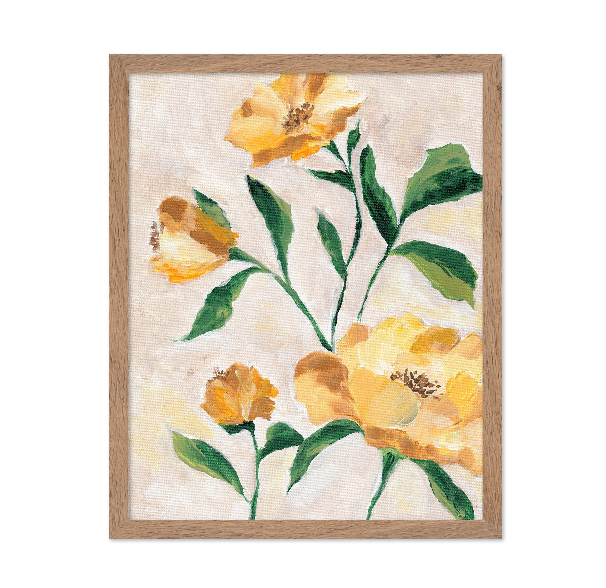 Golden Camellia Blooms