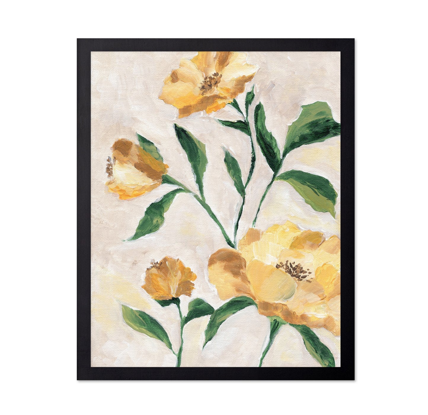 Golden Camellia Blooms