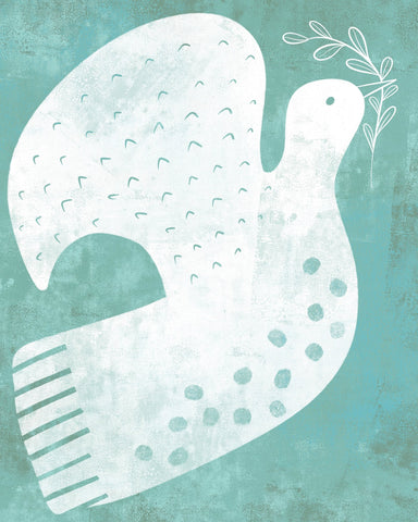 Peaceful White Dove