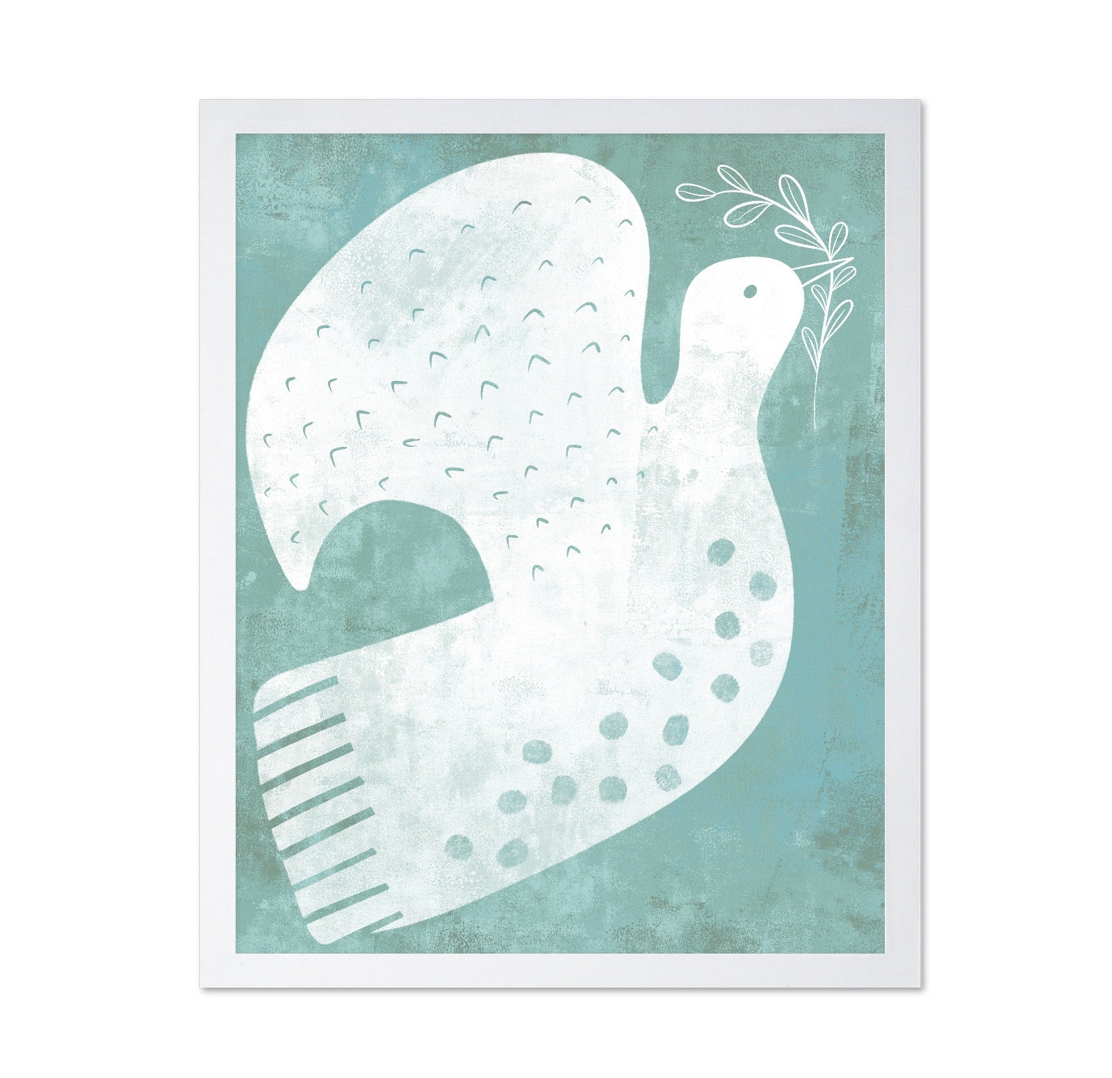 Peaceful White Dove