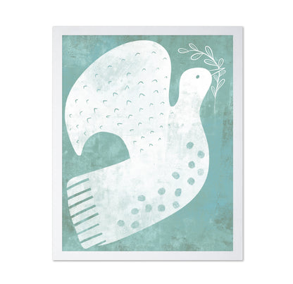 Peaceful White Dove