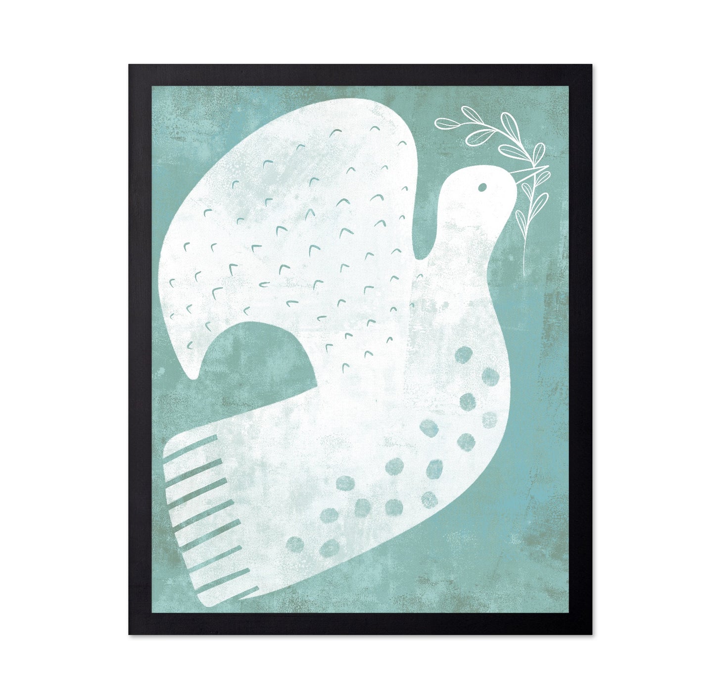 Peaceful White Dove
