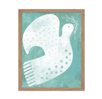 Peaceful White Dove