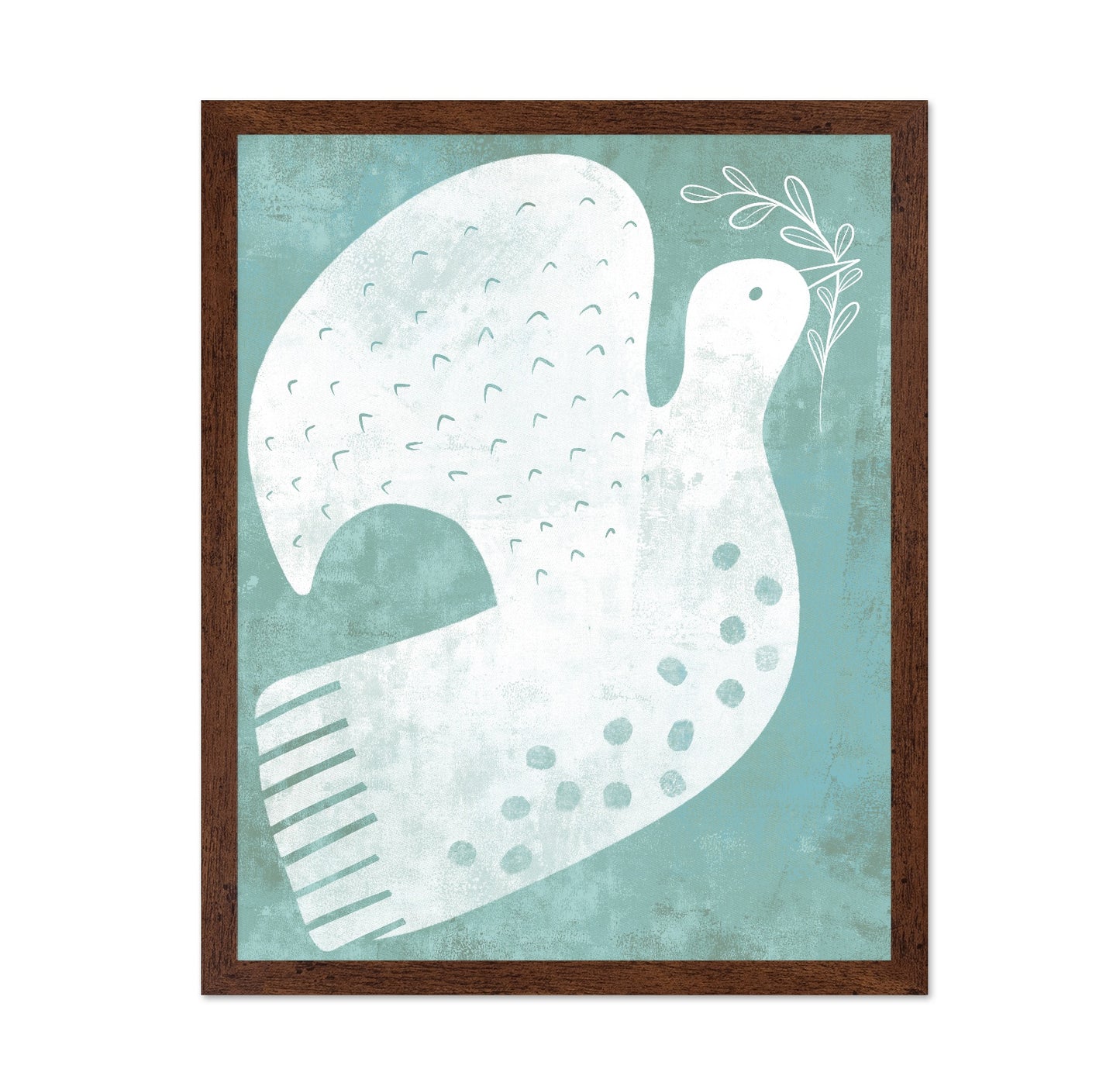 Peaceful White Dove