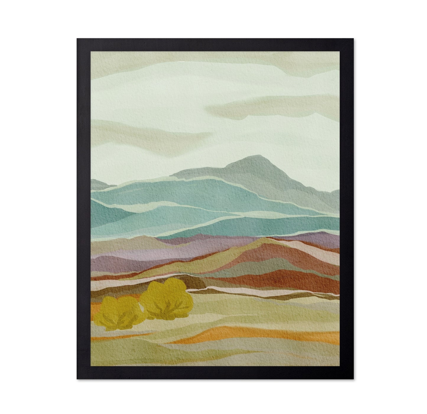 Pastel Mountain Layers