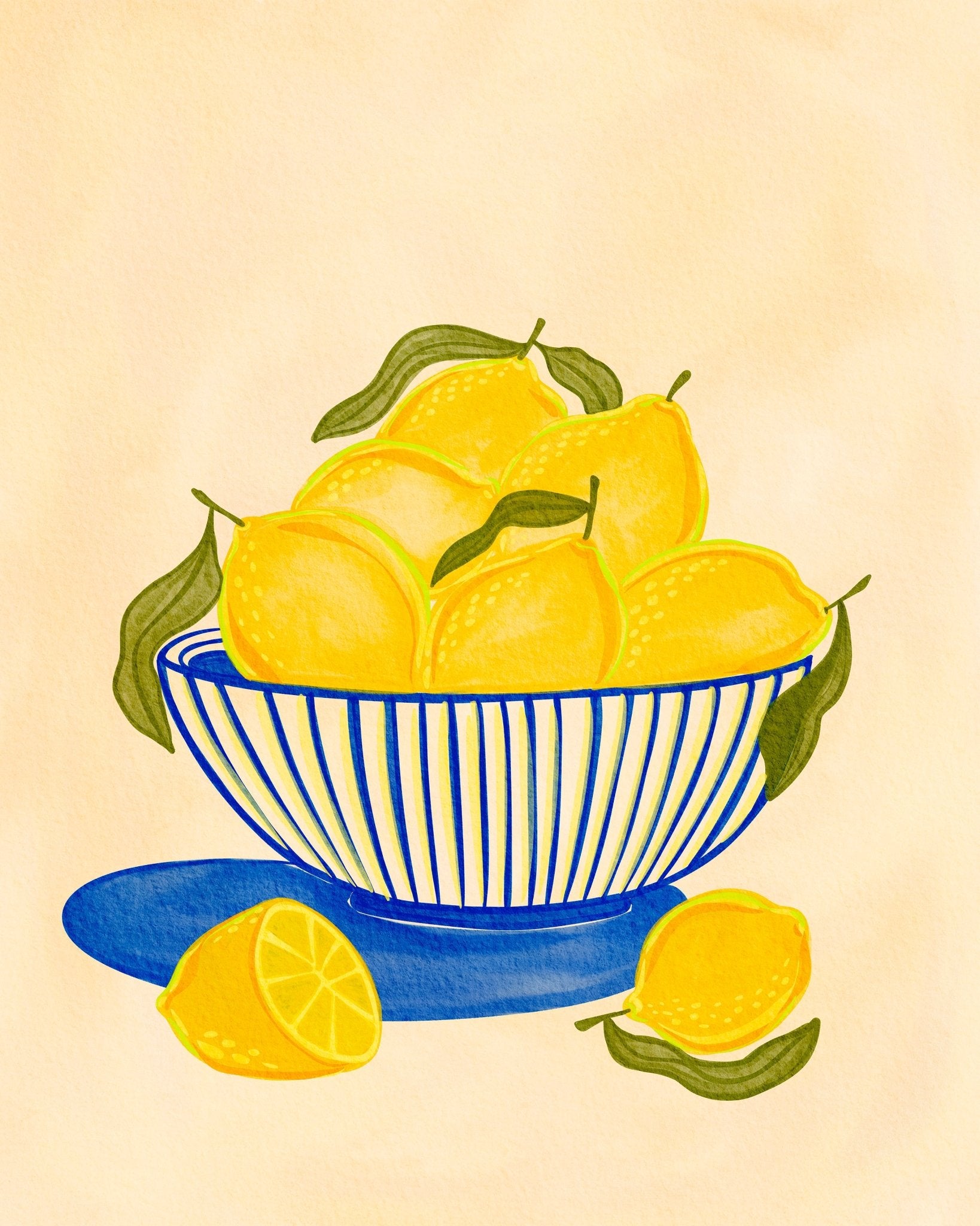 Lemon Bowl Still Life No2