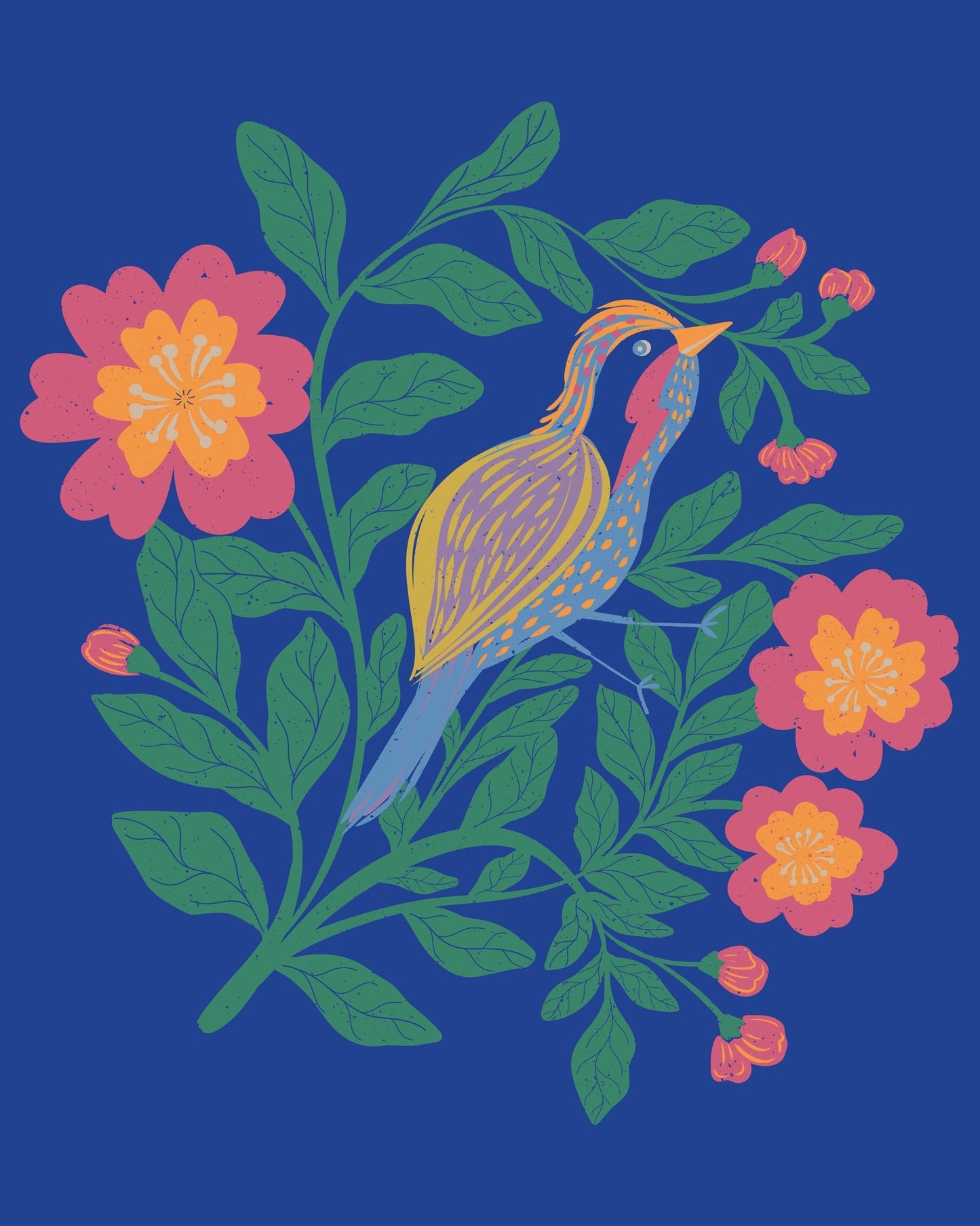 Floral Bird Charm