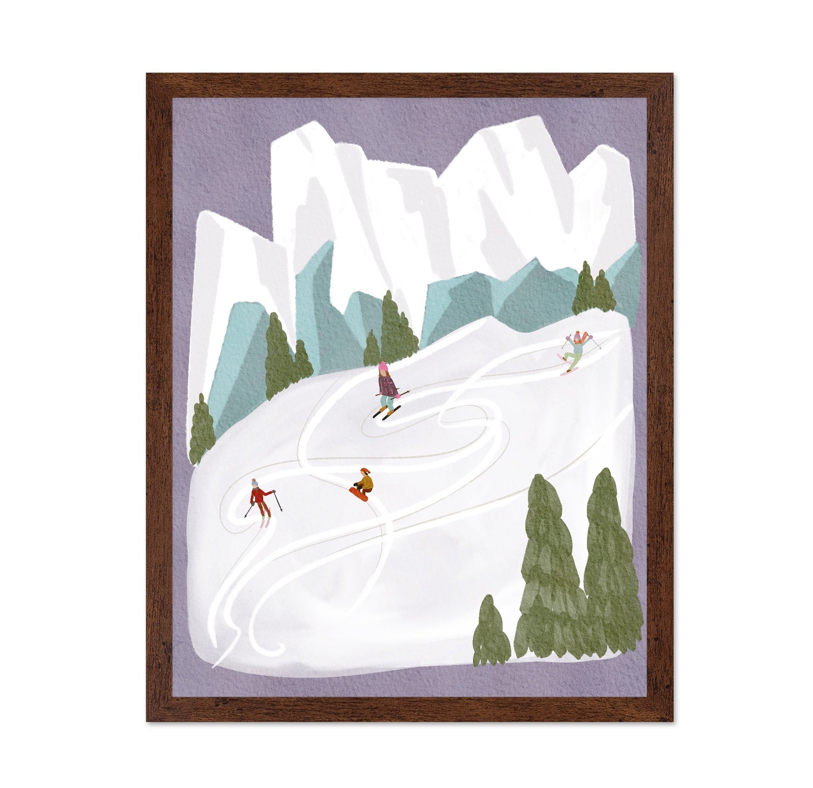 Skiing In Mountains