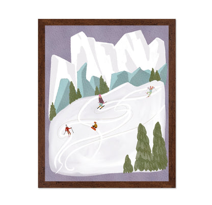 Skiing In Mountains