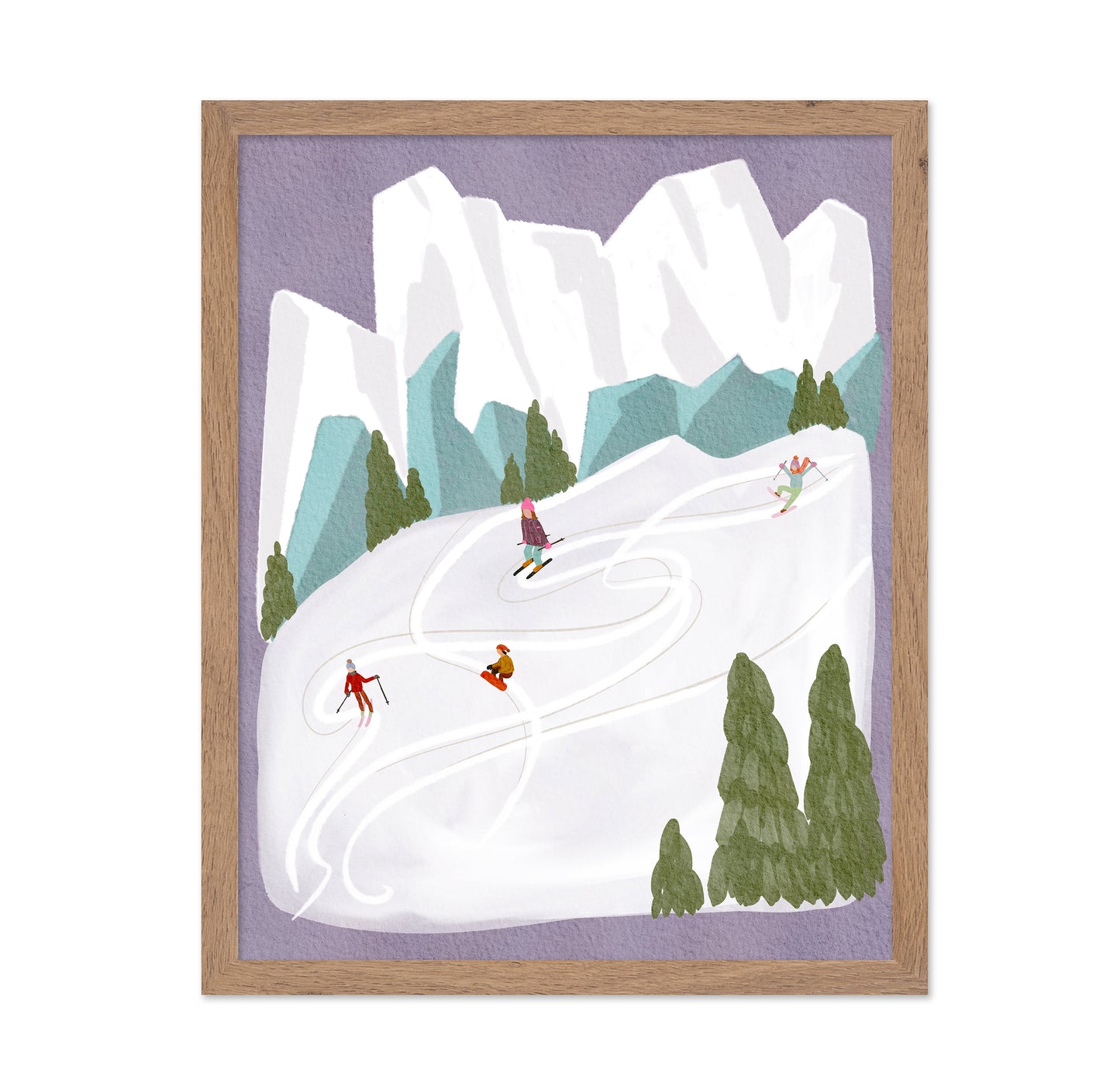 Skiing In Mountains