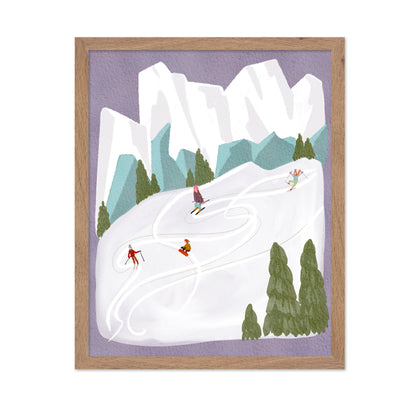 Skiing In Mountains