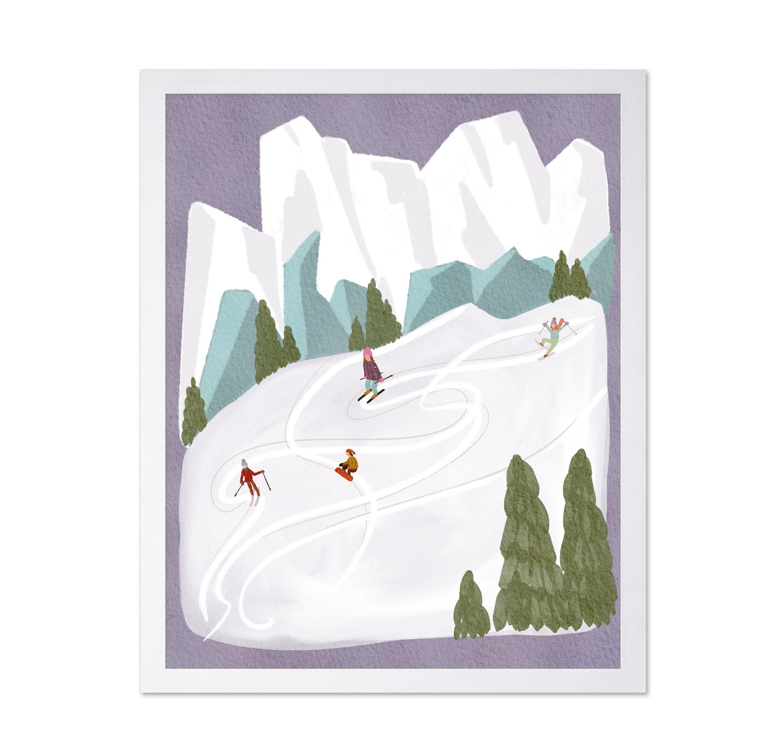 Skiing In Mountains