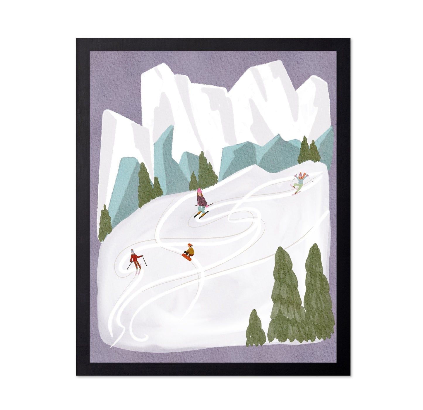 Skiing In Mountains