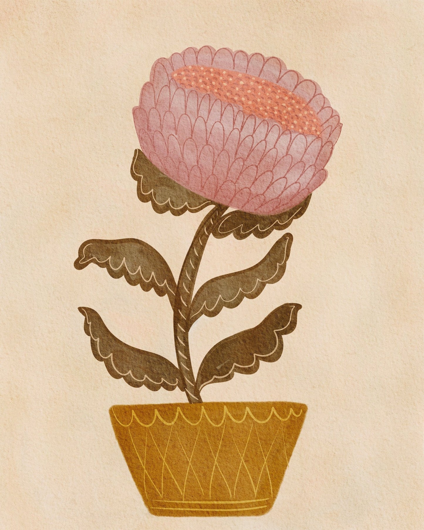 Folk Bloom Pot