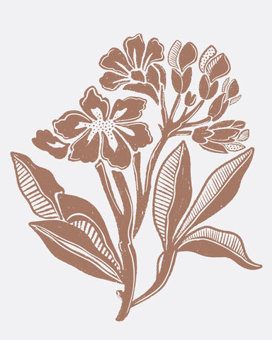 Rustic Floral Sketch No1