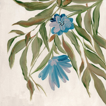 Blue Floral Branch
