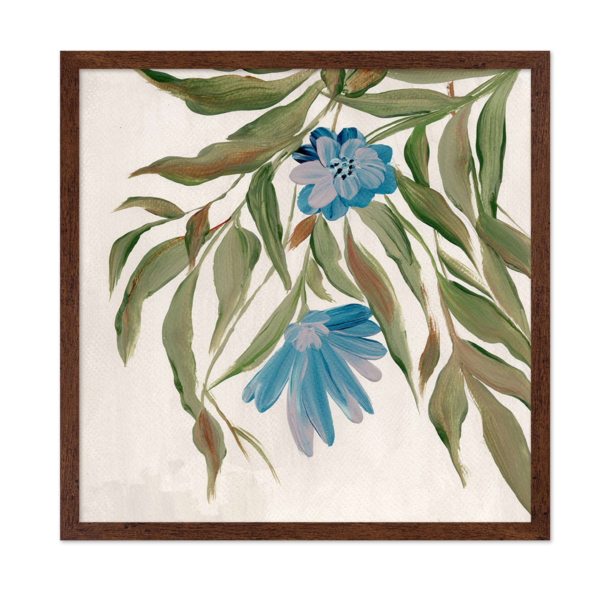 Blue Floral Branch