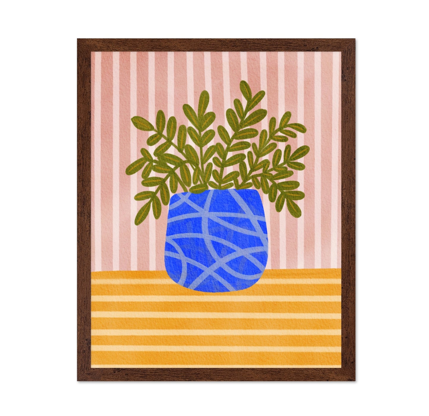 Blue Vase Plant
