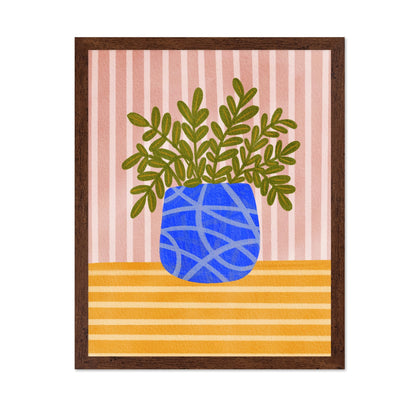 Blue Vase Plant