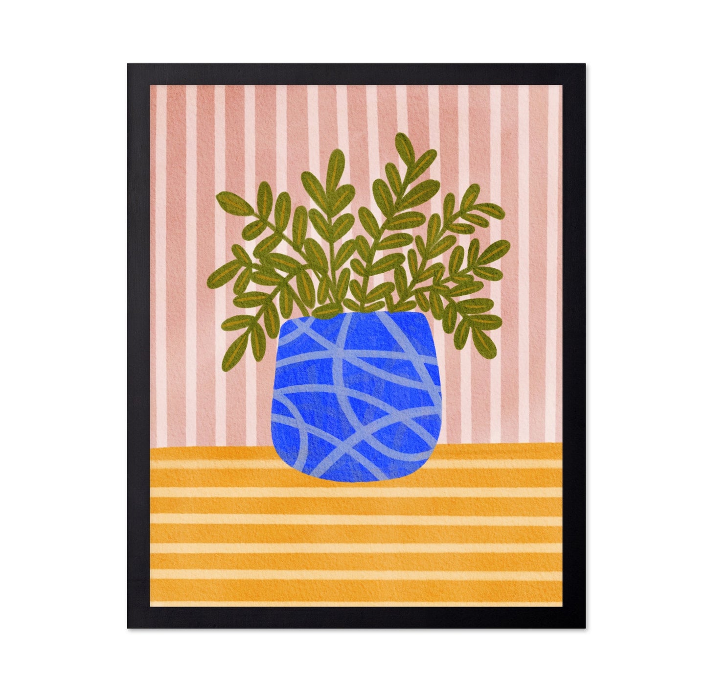 Blue Vase Plant
