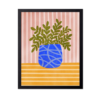 Blue Vase Plant