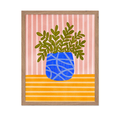 Blue Vase Plant