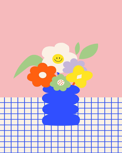 Smiley Flower Vase