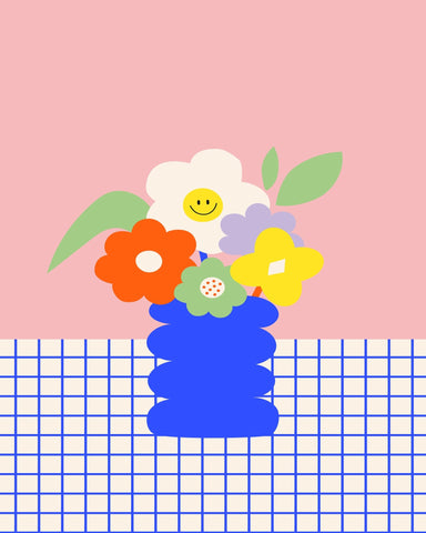 Smiley Flower Vase