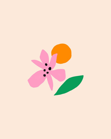 Minimal Pink Flower